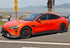 Mallcas™ Glossy Metallic Lava Red Orange Vinyl Wrap (PET Liner)