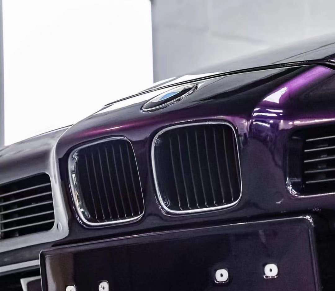 Mallcas™ Glossy Metallic Midnight Purple Vinyl Wrap