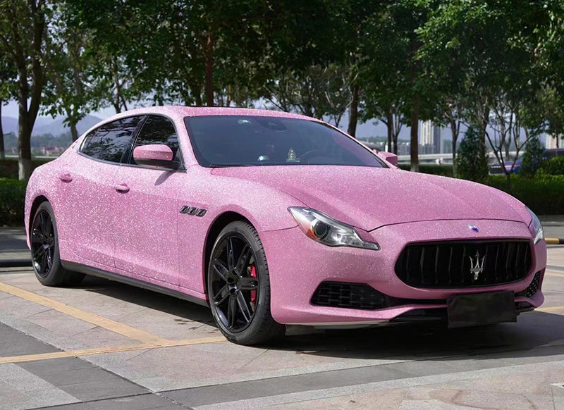 Mallcas™  Super Matte Diamonds Pink Vinyl Wrap