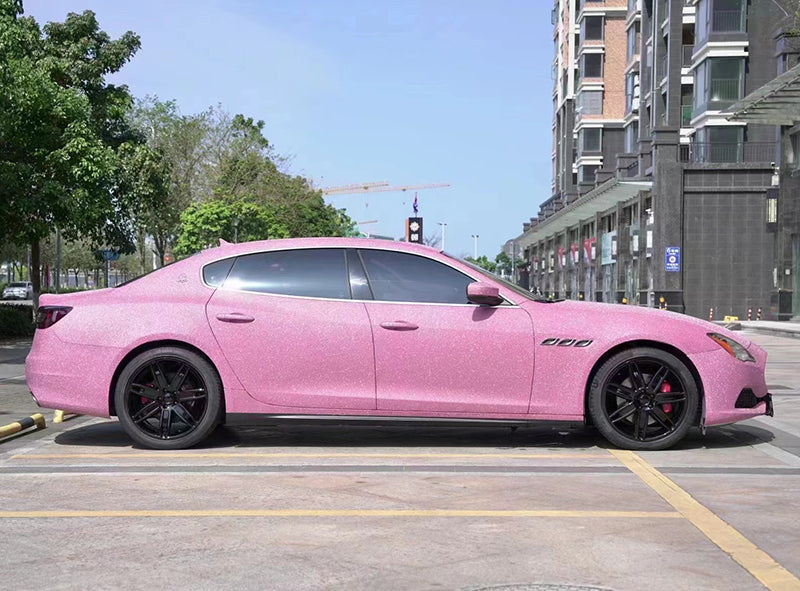 Mallcas™  Super Matte Diamonds Pink Vinyl Wrap