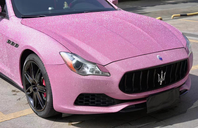 Mallcas™  Super Matte Diamonds Pink Vinyl Wrap (PET Liner)