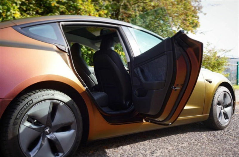 Mallcas™ Satin Chamelelon Ruby Gold Vinyl Wrap (PET Liner)