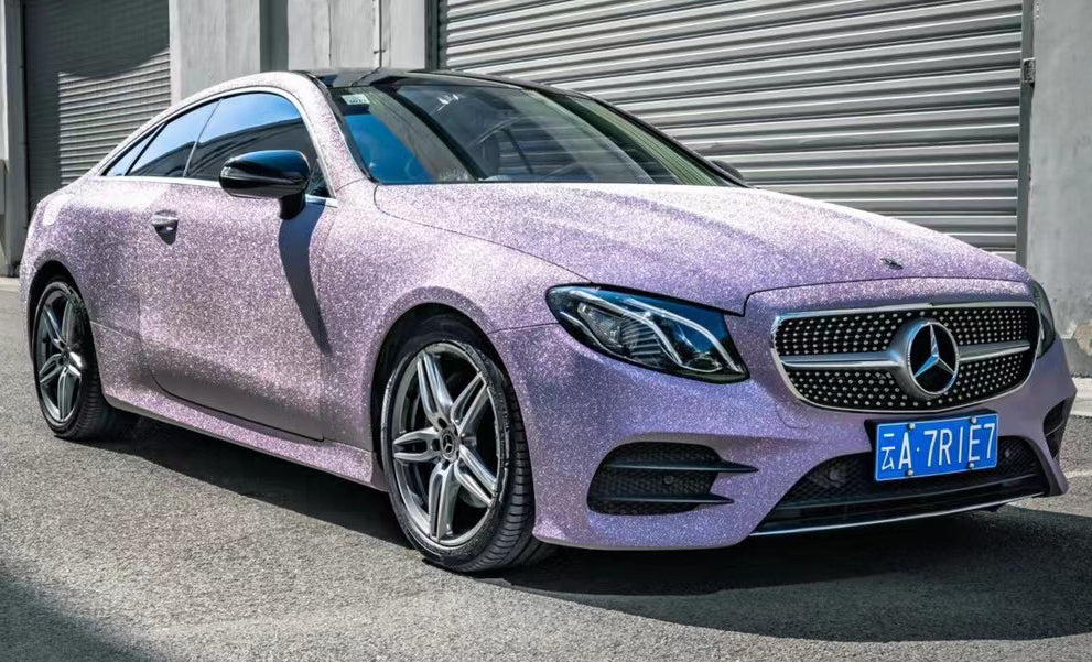 Mallcas™  Super Matte Diamonds Purple Vinyl Wrap (PET Liner)