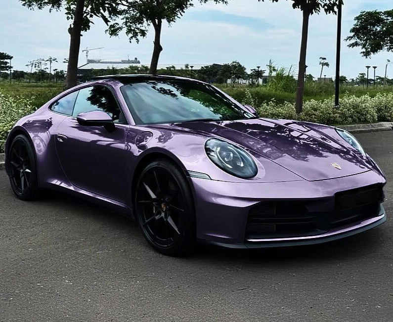 Mallcas™ Glossy Metallic Galactic Purple Vinyl Wrap (PET Liner)